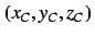 $(x_C,y_C,z_C)$